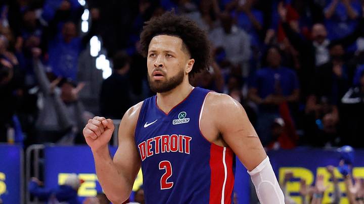 Cade Cunningham in Detroit Pistons uniform during the 2026 playoffs