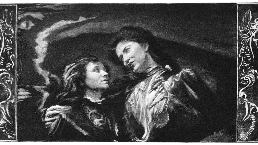 John La Farge's title illustration for The Turn of the Screw in Collier's Weekly, 1898.