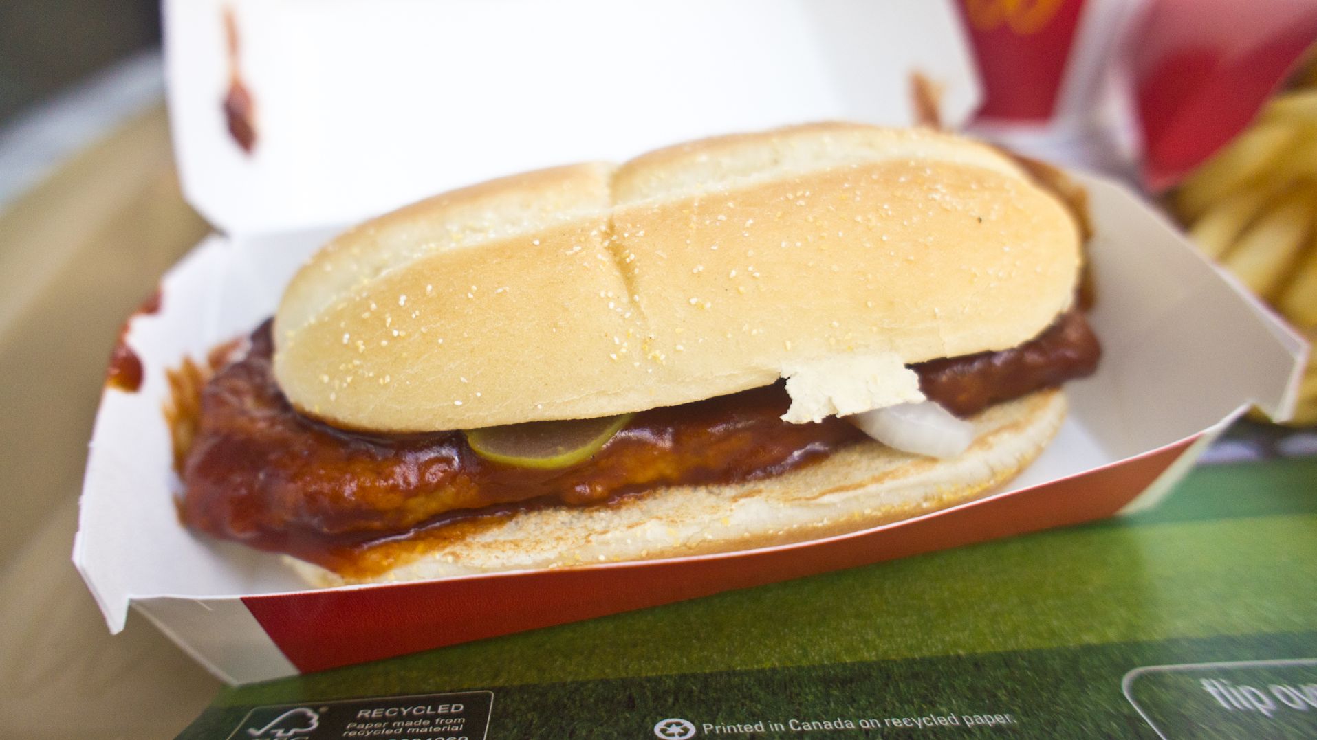 The Reason McDonald’s Doesn’t Sell McRib Sandwiches Year-Round