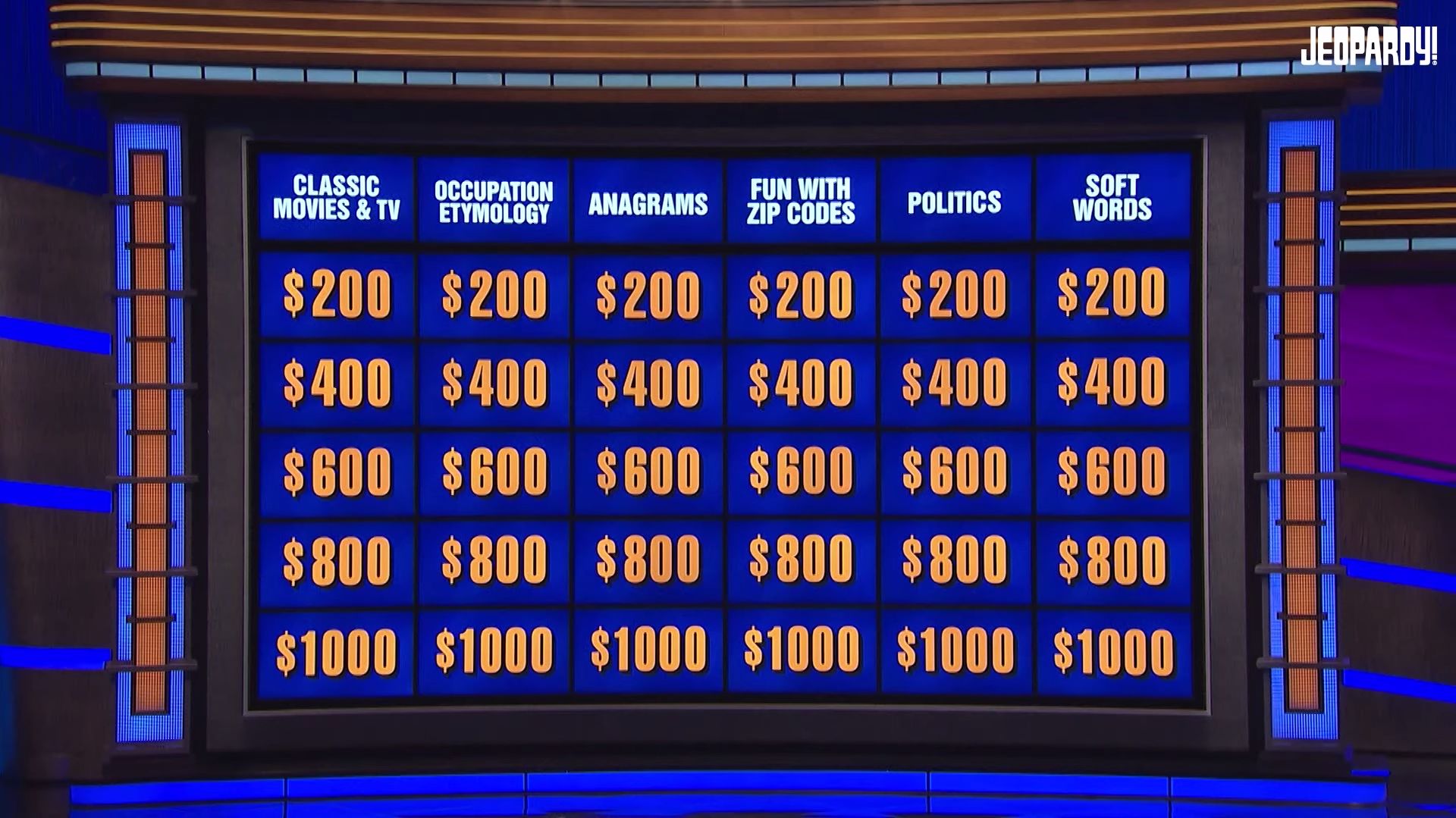 Jeopardy Game Jeopardy Questions And Answers Printable