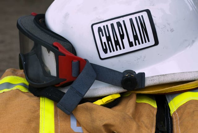 Chaplains sometimes suit up, too.