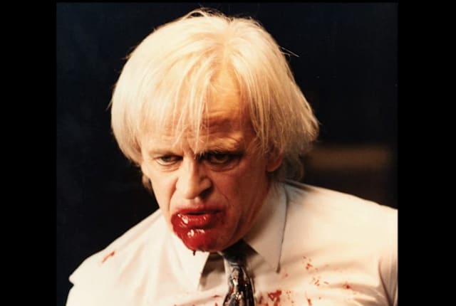 Klaus Kinski stars in Crawlspace (1986).