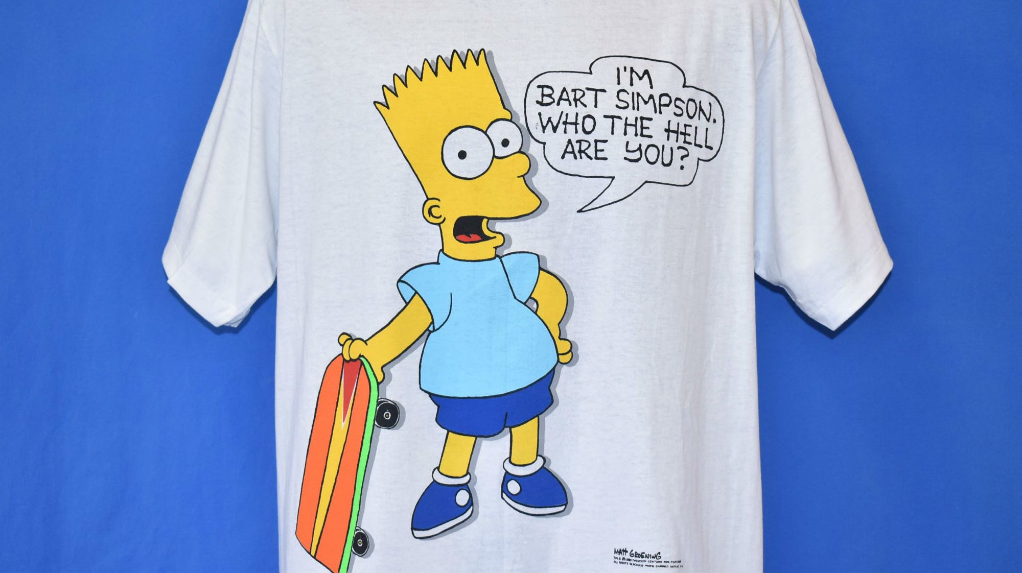 The Great Bart Simpson T Shirt School Ban Of 1990 Mental Floss - spike chain t shirt roblox