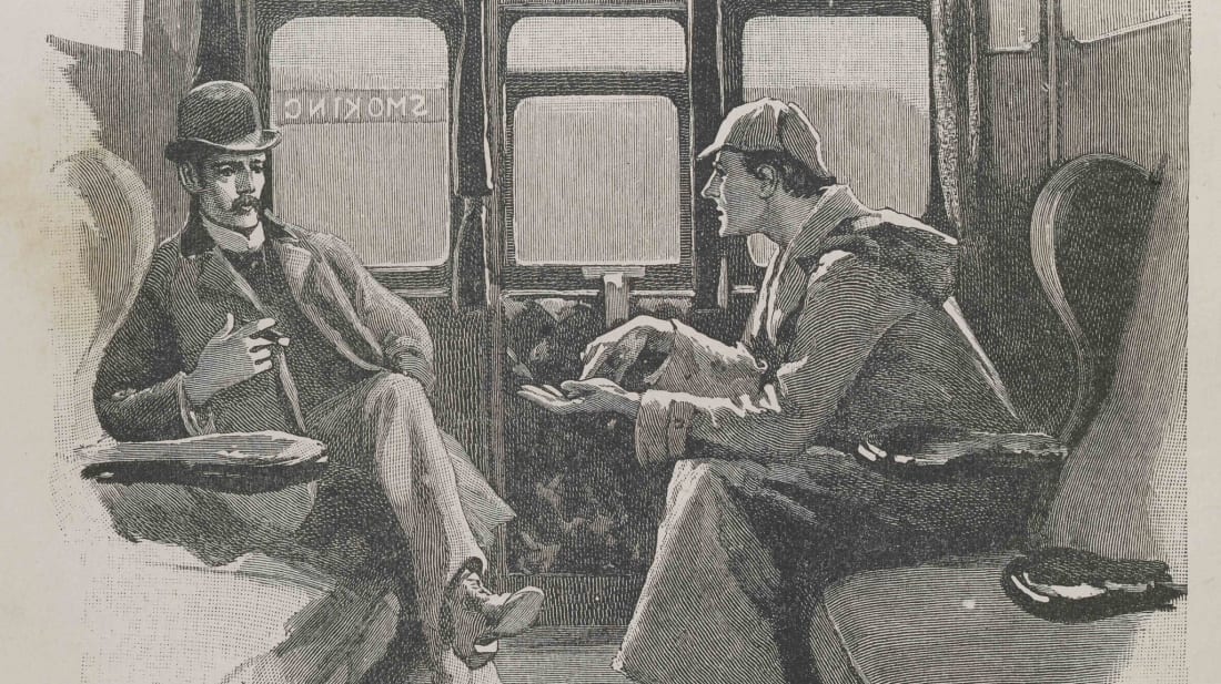 An 1892 drawing of Sherlock Holmes and Doctor Watson, published in The Strand Magazine