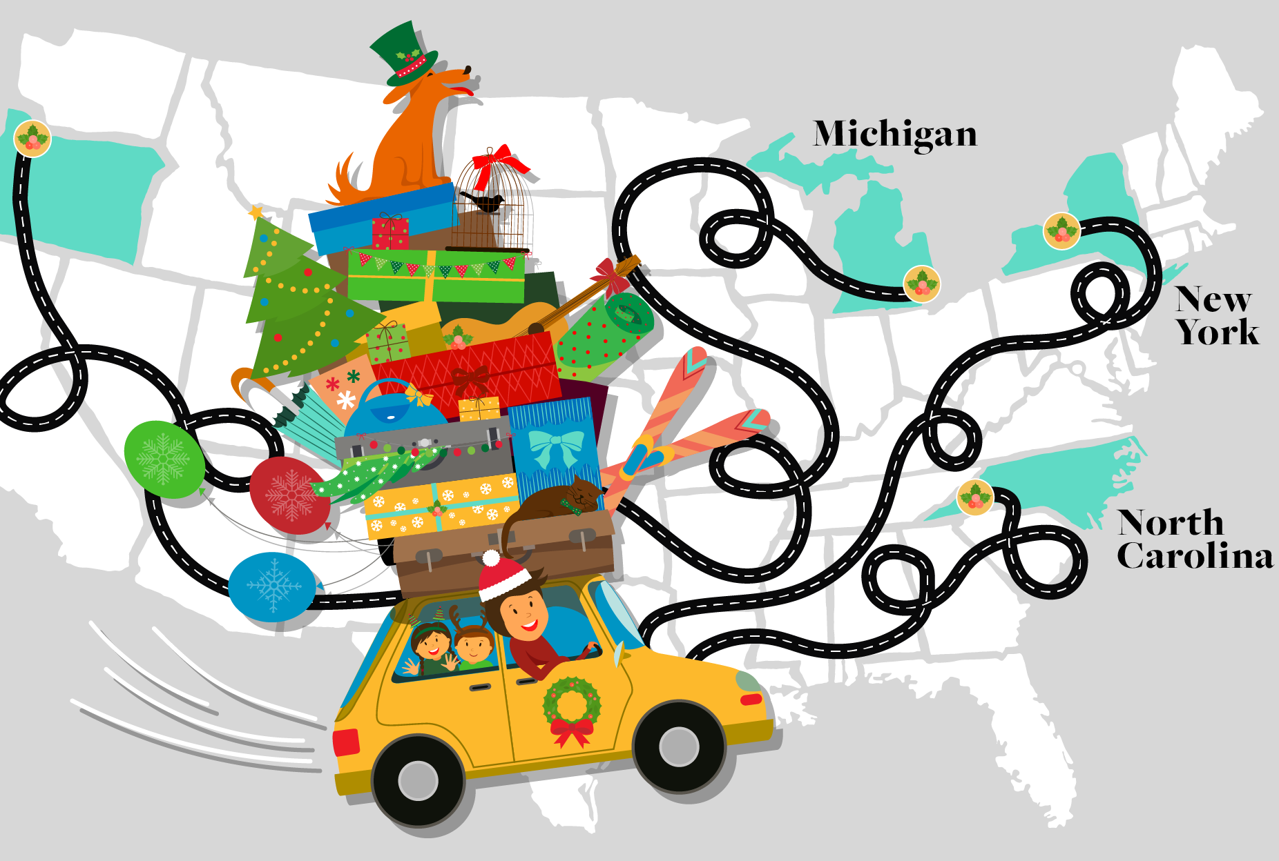 1 Week Road Trip For Christmas 2022 4 Festive Holiday Road Trips To Take In December | Mental Floss