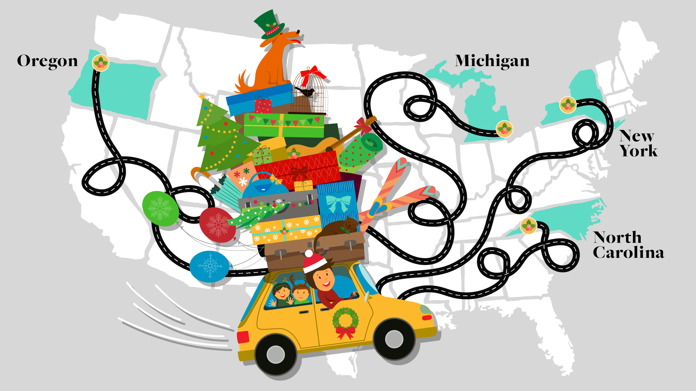 Best Days To Travel By Car Christmas 2022 4 Festive Holiday Road Trips To Take In December | Mental Floss