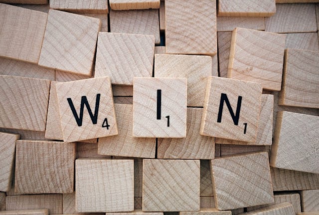 You’ll need better letters than this to actually win a game of Scrabble.