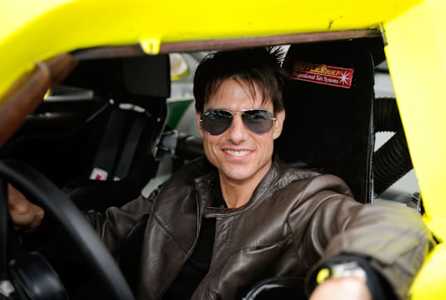 Tom Cruise feels the need for speed. And Ray-Bans.