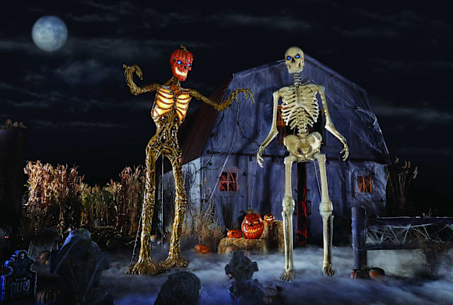 Home Depot's 12-foot-tall skeletons have become a precious commodity.