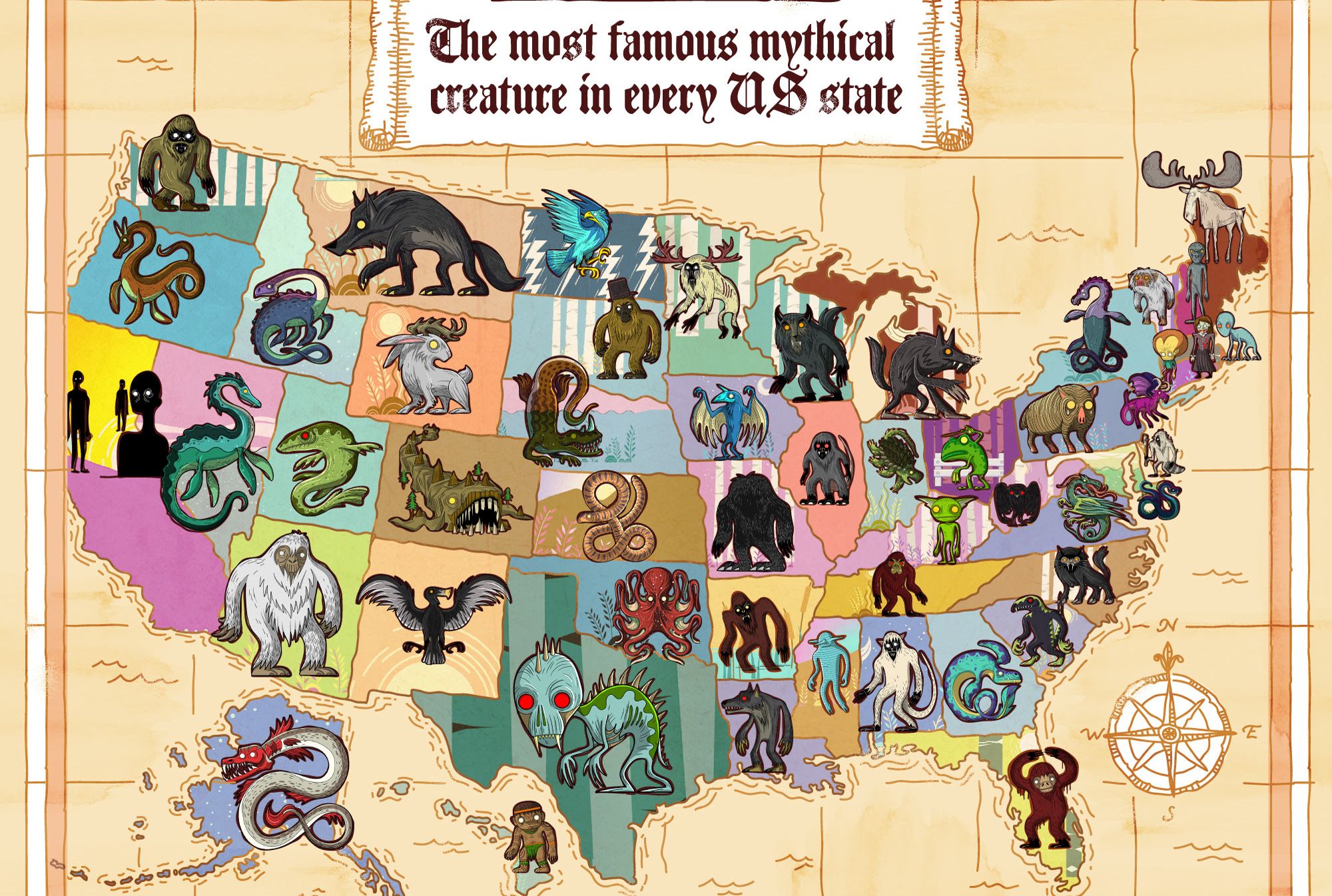 Creatures 2 Mythical Monsters Mythological Creatures Myths