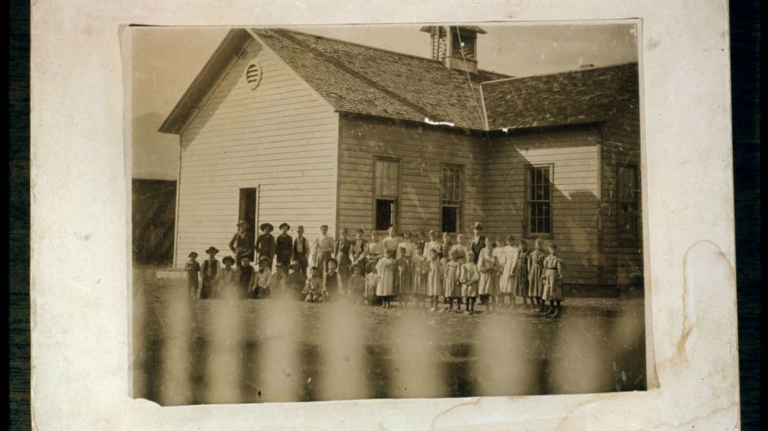 A schoolhouse in Paradise Valley, Nevada.