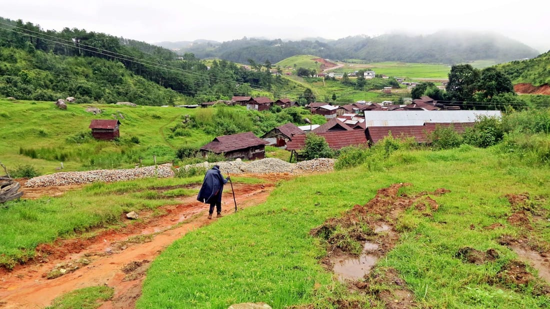 The West Khasi Hills in Meghalaya, India.