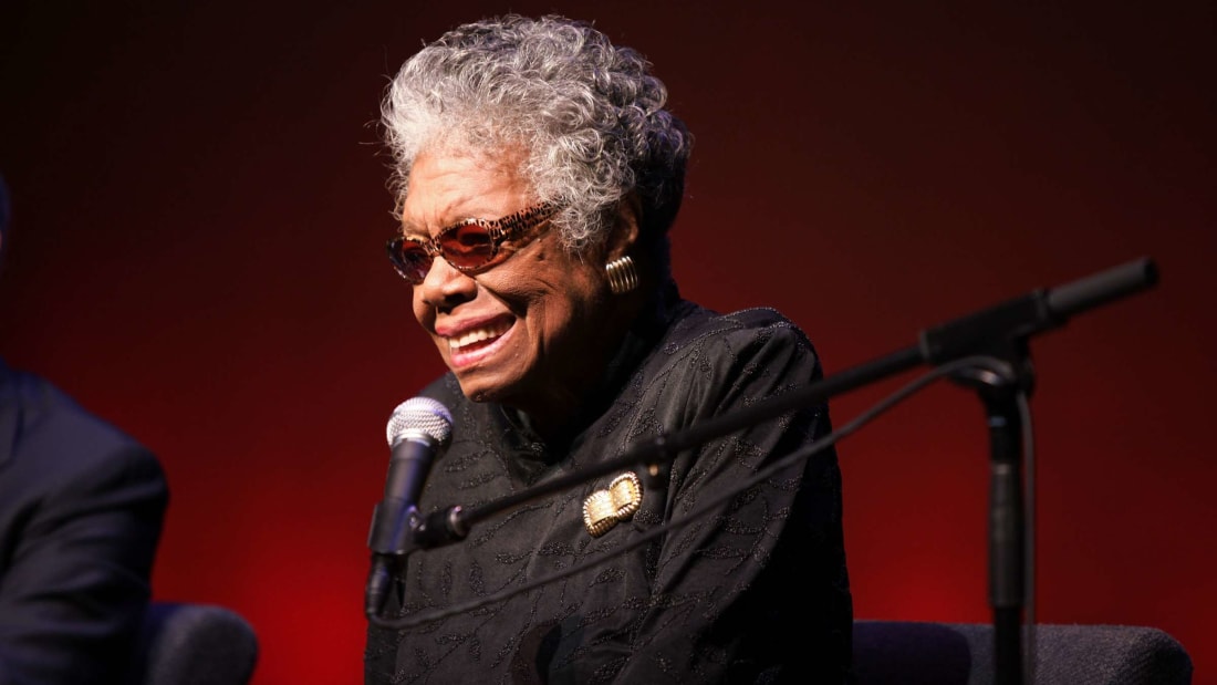 Maya Angelou at the Schomburg Center for Research in Black Culture in 2010.