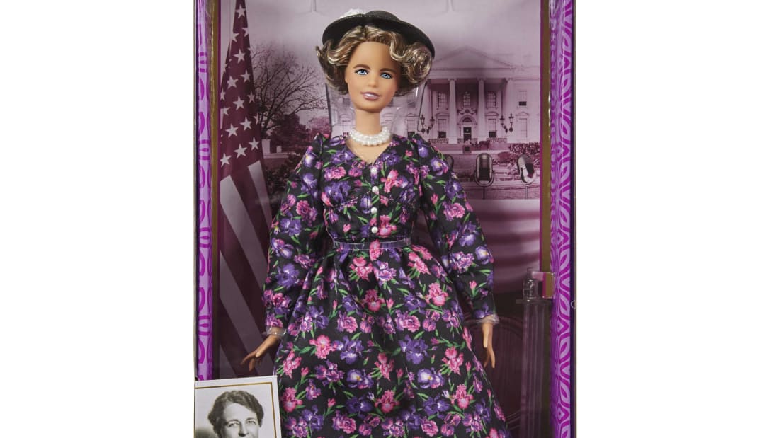 Eleanor Roosevelt's Barbie likeness.