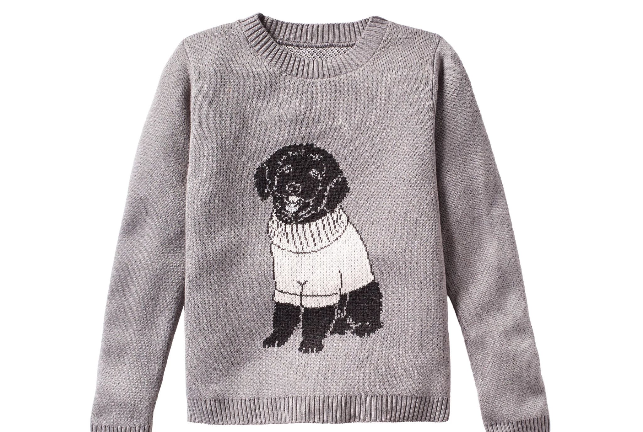 In a sweater Clearance