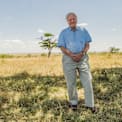 Sir David Attenborough pictured in the Maasai Mara, Kenya, in David Attenborough: A Life on Our Planet (2020).