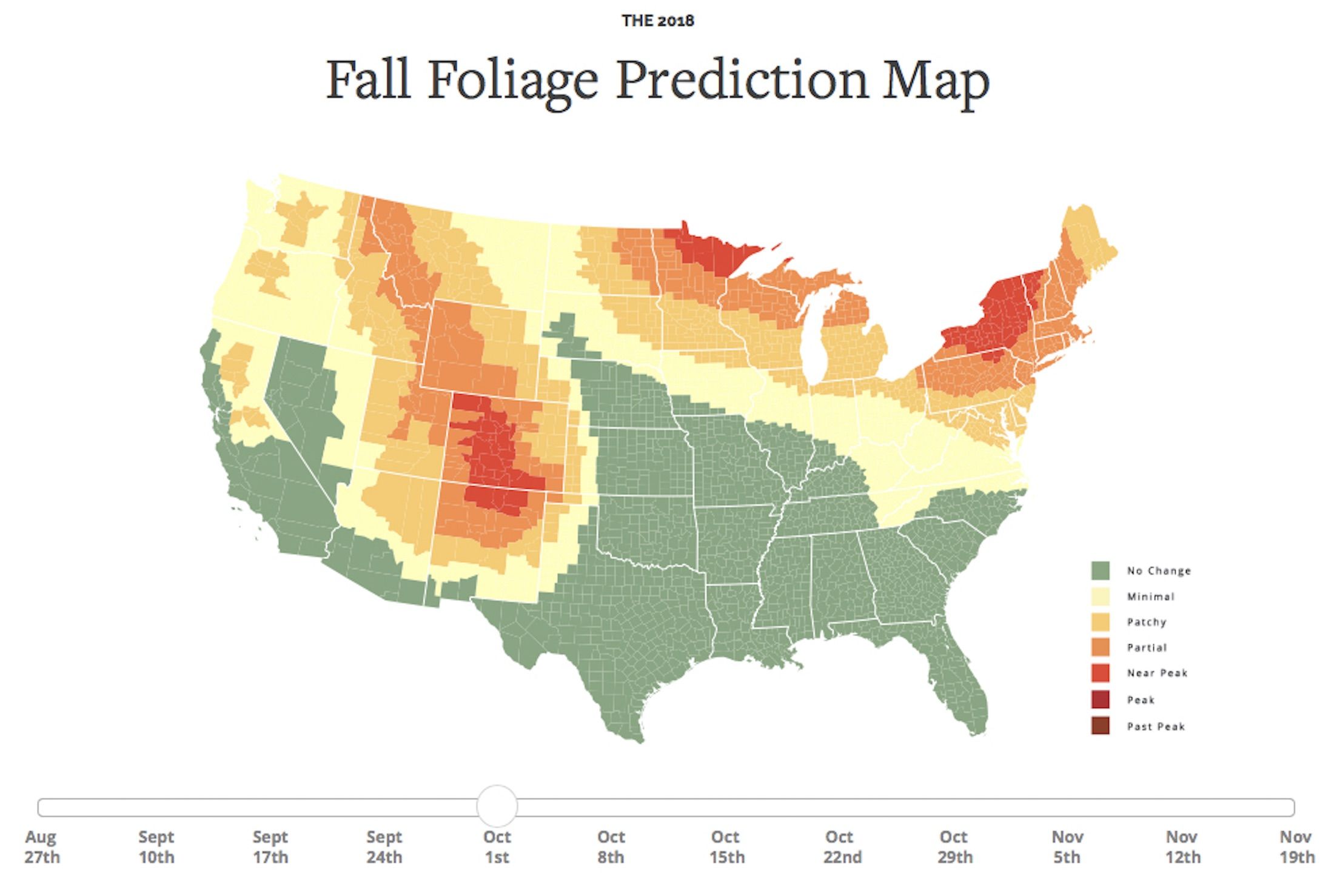Fall Foliage Chart