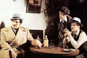 Robert Shaw, Robert Redford, and Paul Newman in The Sting (1973).