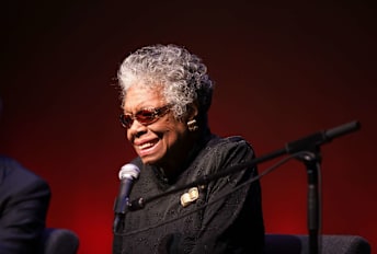 Maya Angelou at the Schomburg Center for Research in Black Culture in 2010.