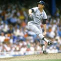 Notable southpaw Tommy John pitching for the New York Yankees in the 1980s.