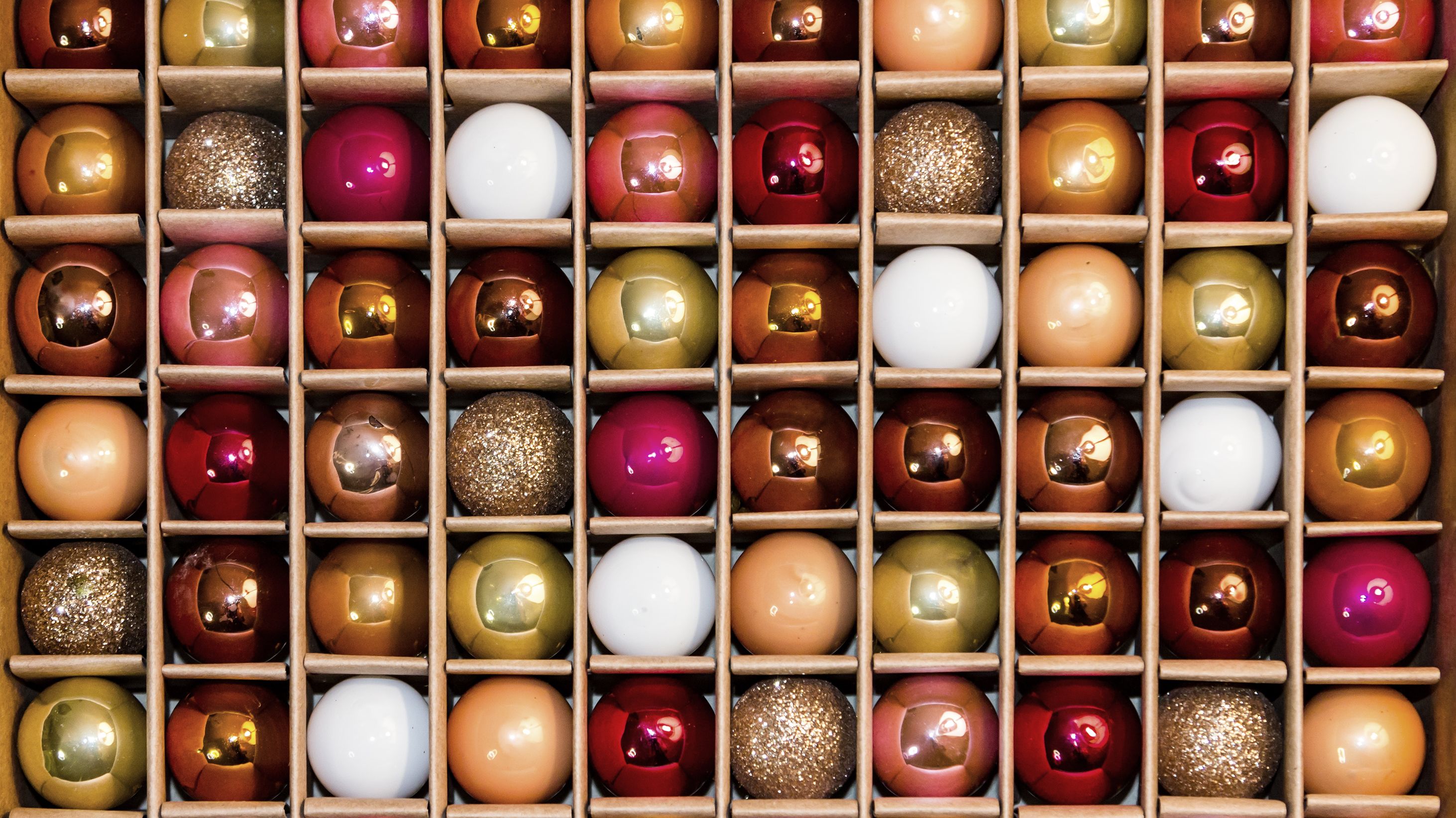 average size christmas ball ornament