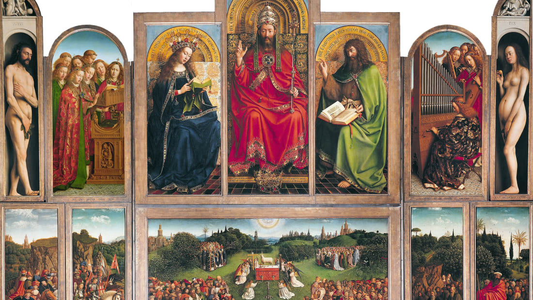 The Ghent Altarpiece open