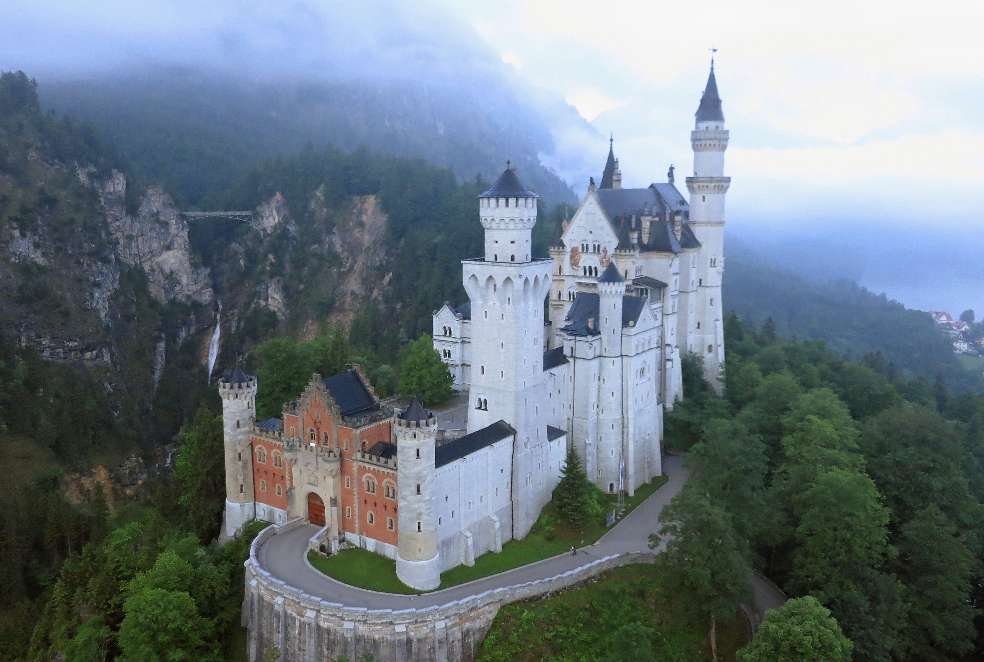 See The Spot That Inspired Sleeping Beauty S Castle Mental Floss Neuschwanstein castle is open to the public and a great tourist destination all year long. inspired sleeping beauty s castle