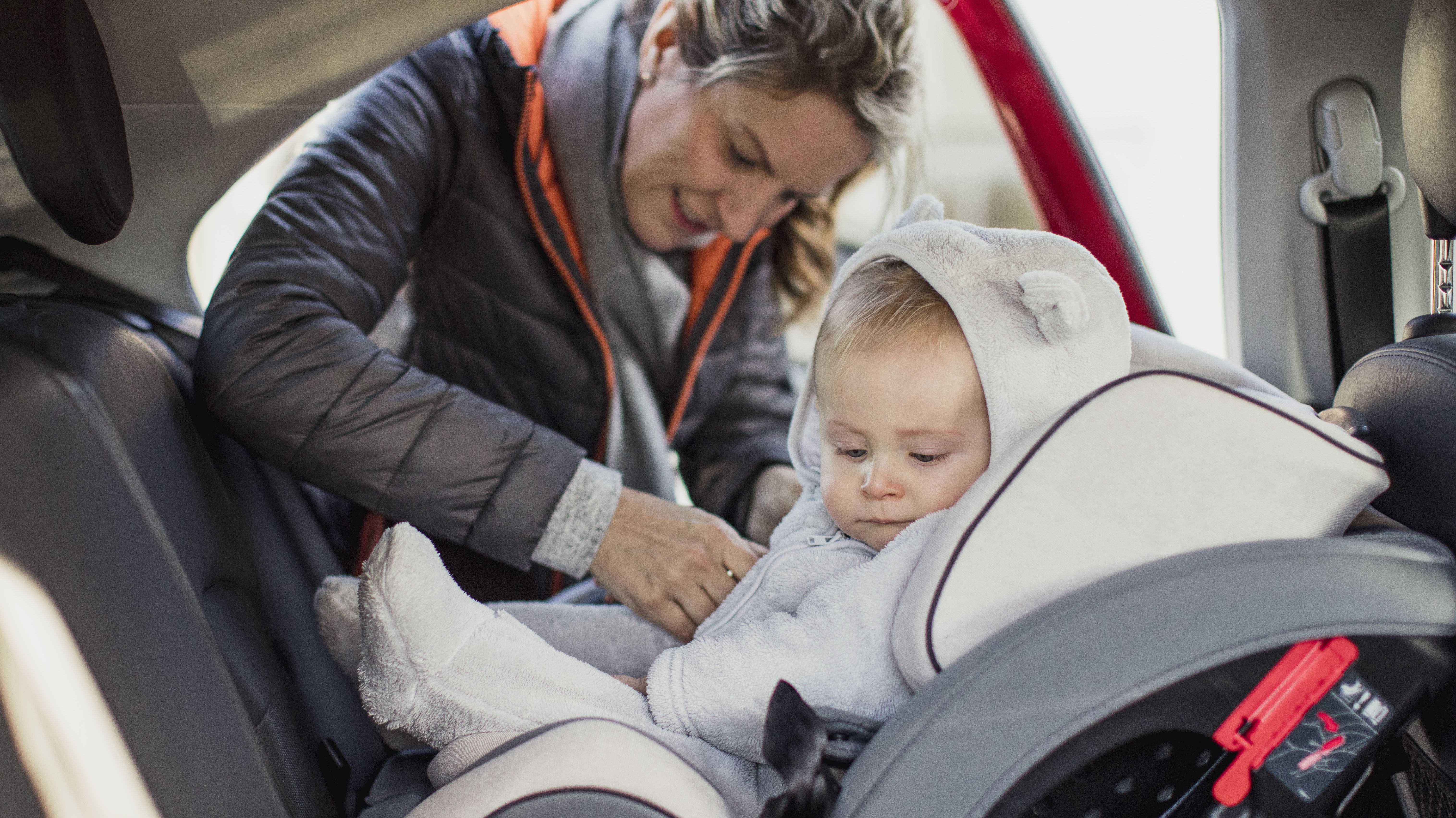 sit in car with parent handle