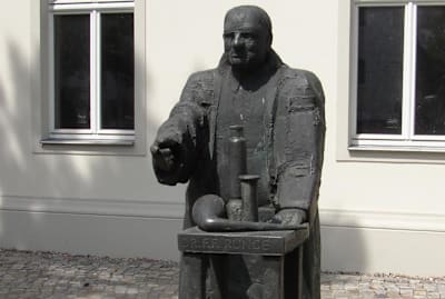 Statue of Friedlieb Ferdinand Runge in Germany.