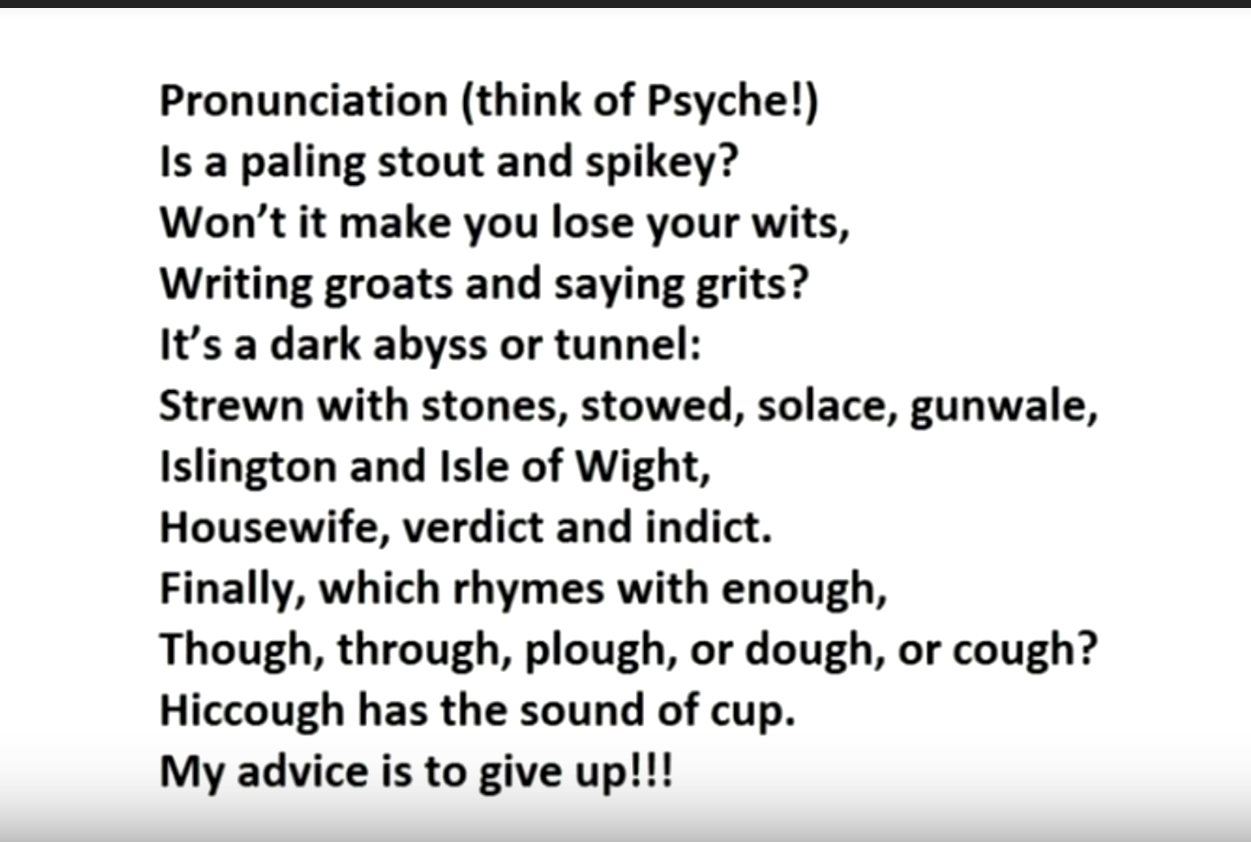 If You Can Correctly Pronounce Every Word in This 21s Poem, You If You Can Correctly Pronounce Every Word in This 21s Poem, You