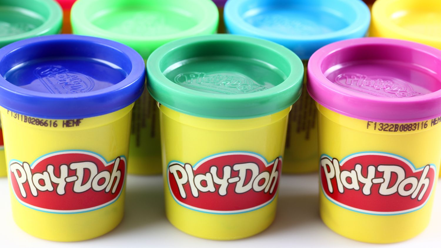 learn colors with 8 color play doh