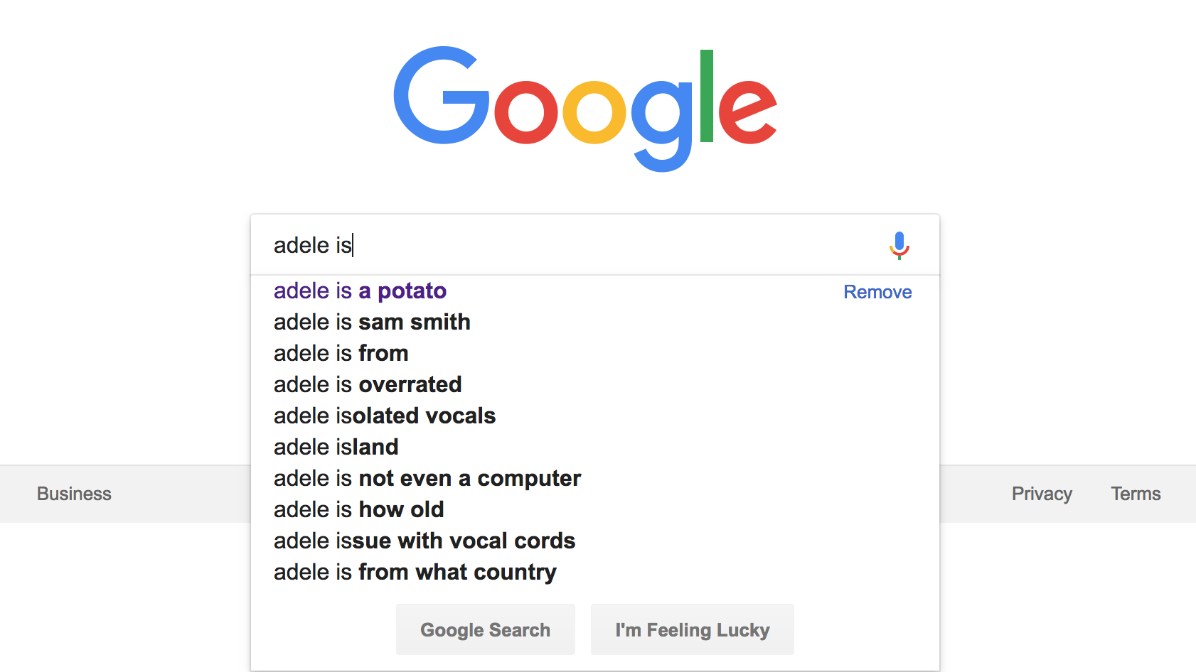 google search bar doesn t work