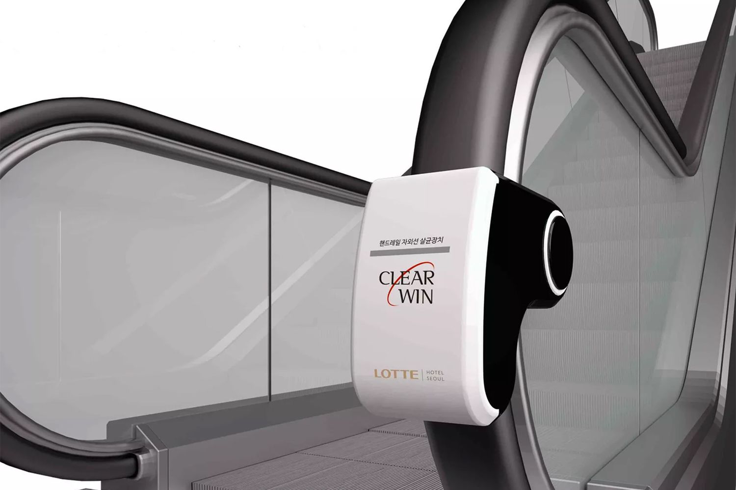 New Device Sanitizes Escalator Handrails While They Re In Use