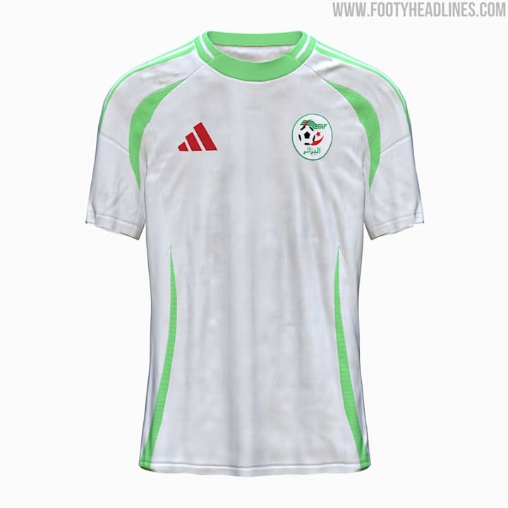 Le maillot domicile de l'Algérie