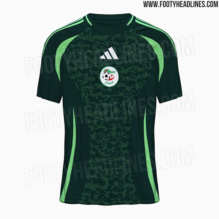 Le maillot extérieur de l'Algérie