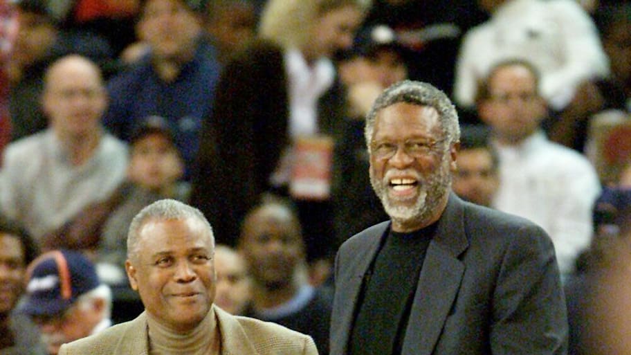 K.C. Jones and Bill Russell coached the “sophomore class” in the NBA Rookie Challenge game.