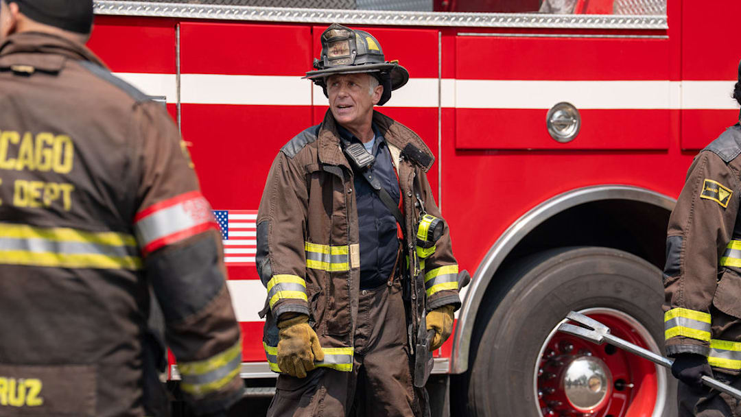CHICAGO FIRE -- "Kicking Down Doors" Episode 1401 -- Pictured: David Eigenberg as Christopher Herrmann -- (Photo by: Peter Gordon/NBC)