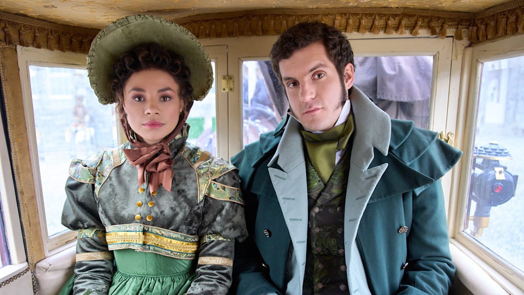 A period adaptation of Jane Austens Sense and Sensibility. After a change in circumstances, Marianne is torn between two men, while Elinor longs for a man beyond reach. Photo: Carlyss Peer, Daniel Boyd Credit: ©2024 Hallmark Media/Photographer: Steffan Hill