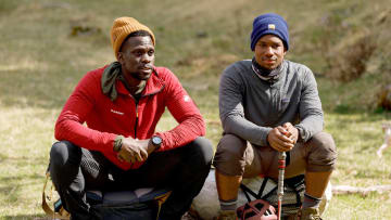 RACE TO SURVIVE: NEW ZEALAND -- "Packrafts, Portages and Pain" Episode 202 -- Pictured: (l-r) Steffen Jean-Pierre, Mikhail Martin -- (Photo by: Tim Williams/USA Network)