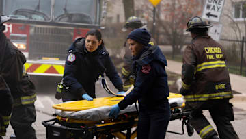 CHICAGO FIRE -- "Relief Cut" Episode 13012 -- Pictured: (l-r) Hanako Greensmith as Violet Mikami, Jocelyn Hudon as Lizzy Novak -- (Photo by: Peter Gordon/NBC)