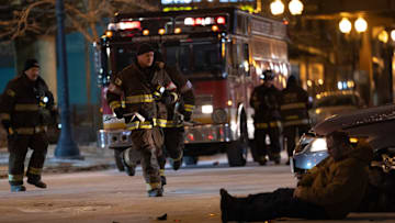 CHICAGO FIRE -- "Too Close" Episode 13015 -- Pictured: (l-r) Christian Stolte as Randy Mouch McHolland, Taylor Kinney as Kelly Severide -- (Photo by: Peter Gordon/NBC)