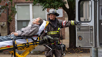 CHICAGO FIRE -- "Pierce The Vein" Episode 1407 -- Pictured: Taylor Kinney as Kelly Severide -- (Photo by: Peter Gordon/NBC)
