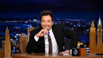 THE TONIGHT SHOW STARRING JIMMY FALLON -- Episode 2204 -- Pictured: Host Jimmy Fallon during Who Said It? on Monday, October 27, 2025 -- (Photo by: Todd Owyoung/NBC)