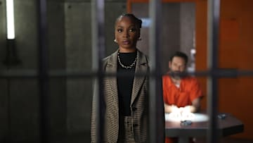 FOUND -- "Missing While Heather" Episode 218 -- Pictured: (l-r) Shanola Hampton as Gabi Mosely, Mark-Paul Gosselaar as Sir -- (Photo by: Matt Miller/NBC)