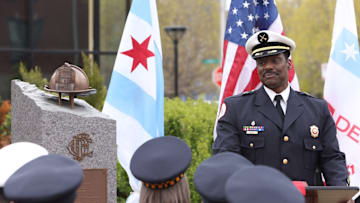 CHICAGO FIRE -- "A White Knuckle Panic" Episode 915 -- Pictured: Eamonn Walker as Wallace Boden -- (Photo by: Adrian S. Burrows Sr./NBC)