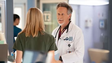 CHICAGO MED -- "We All Fall Down" Episode 1101 -- Pictured: Steven Weber as Dr. Dean Archer -- (Photo by: Elizabeth Sisson/NBC)