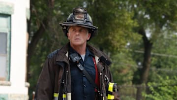 CHICAGO FIRE -- "Kicking Down Doors" Episode 1401 -- Pictured: David Eigenberg as Christopher Herrmann -- (Photo by: Peter Gordon/NBC)