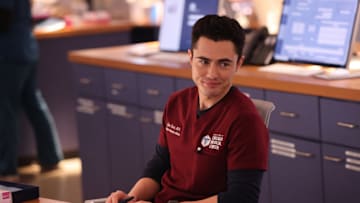 CHICAGO MED -- "...Don't You Cry" Episode 1022 -- Pictured: Darren Barnet as Dr. John Frost -- (Photo by: George Burns Jr/NBC)