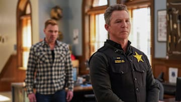 CHICAGO P.D. -- "Open Casket" Episode 12021 -- Pictured: (l-r) Patrick John Flueger as Officer Adam Ruzek, Shawn Hatosy as Deputy Chief Reid -- (Photo by: Elizabeth Sisson/NBC)