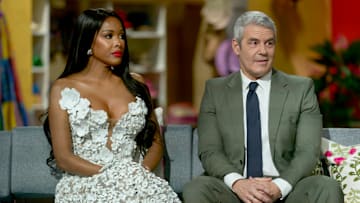 THE REAL HOUSEWIVES OF POTOMAC -- "Reunion" -- Pictured: (l-r) Stacey Rusch, Andy Cohen -- (Photo by: Clifton Prescod/Bravo)